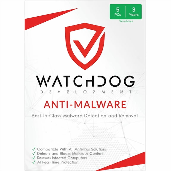 Watchdog Anti-Malware - 3-Year | 5-PC (Watchdog Antivirus Co)