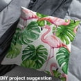 thumbnail image 2 of jejeloiu Cute Flamingo Fabric by the Yard 1 Yard,Jungle Animal Home Decor Fabric by the Yard,Green Tropical Monstera Sewing Fabric For Teens,Ultra Soft Bedroom Decorative, 2 of 6