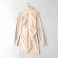 thumbnail image 5 of LLYwey Long Flowy Dresses for Women Casual Soild Long Sleeve Blouse Shirts Shoulder- T-Shirt Dress New formal Dresses Beige L, 5 of 7