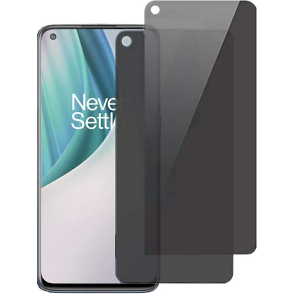 2Pack Privacy Screen Protector For OnePlus Nord N10 5G , Easy Installation Anti-spy Tempered Glass