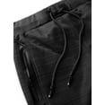 thumbnail image 4 of Ma Croix Mens Modern Jogger Pants with Zipper Pockets Solid Slim Fit Casual Brushed Sweatpants, 4 of 6