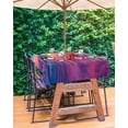thumbnail image 3 of nqOlkjepod Ocean Sunset Outdoor Tablecloth with Umbrella Hole & Zipper, Summer Ocean Scenery Tropical Palm Tree Rectangle Table Cover 60x84 Inch, Dining Waterproof Table Cloth Protector for Patio, 3 of 7