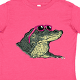 thumbnail image 4 of Inktastic Sunny Gator in Pink Sunglasses Boys or Girls Toddler T-Shirt, 4 of 5