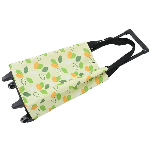 unbranded Grocery Cart on Wheels Mini Tote Bag Foldable Grocery Cart Shopping 45x39cm