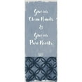 thumbnail image 3 of Robinson, Carol 10x18 Black Modern Framed Museum Art Print Titled - Give us Clean Hands, 3 of 5