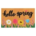 thumbnail image 2 of Holloyiver Kitchen Spring Door Mat 15.7 X 23.6 Inch, Floral Hello Spring Doormat Indoor Outdoor Entrance Patio Floor Mat Non Slip Durable Spring Decor Rubber Mats, 2 of 8