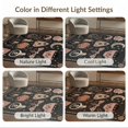 thumbnail image 7 of ODIKA 3'x5' Washable Accent Rug Pet Friendly, Non-Shedding Mat Black Pink Mystical Motifs and Enchanted Icons Elegant Witchcraft Celestial Design for Bedside, Nursery Room, 7 of 7