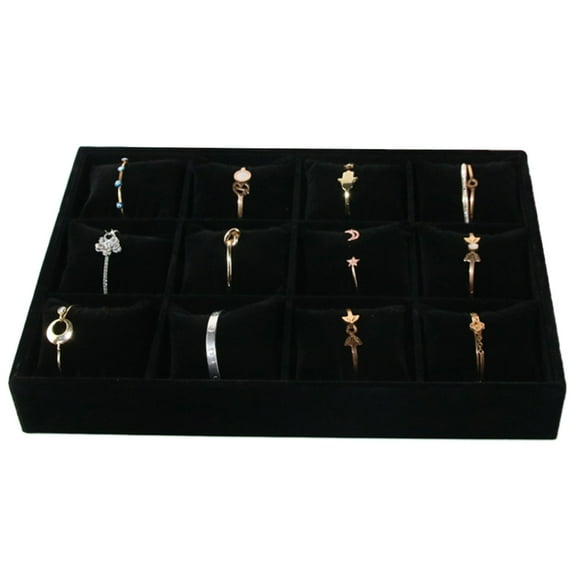 YIEMEEN 12 Slots Space Saving Watch Holder Watch Display Tray Wristwatch Organizer Case