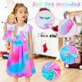 thumbnail image 2 of Doll and Girl Matching Nightgown Unicorn Outfit Princess Pajamas Night Dress for Girls and 18" Dolls Clothes, 2 of 2