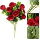 thumbnail image 4 of Ramo de flores falsas, ramo de rosas, ramo de rosas simuladas, adorno de rosa artificial, 4 of 6