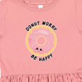thumbnail image 4 of Inktastic Donut Worry Be Happy Pink Sprinkle Donut` Girls Toddler Dress, 4 of 5