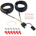 thumbnail image 1 of 30FT 4 Pin 5 Wire Trailer Wiring Harness, Trailer Light Kit with Connector Plug for Tail,Brake and Turn Signals, 1 of 7