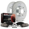 thumbnail image 1 of Power Stop K6093 Rear Z23 Carbon Fiber Brake Pads with Drilled & Slotted Brake Rotors Kit, 1 of 4