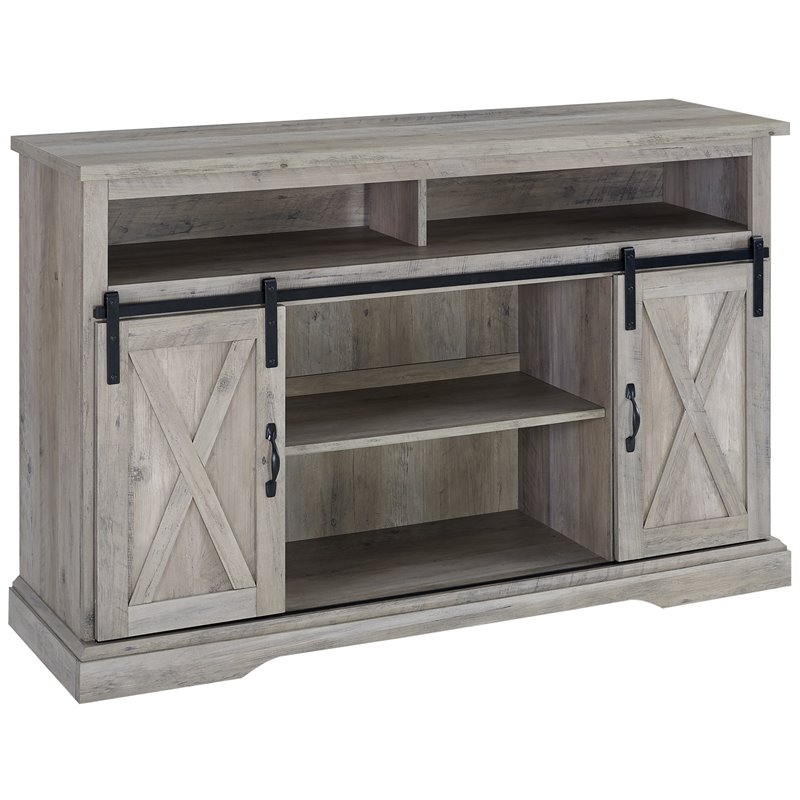 Walker Edison 52" Rustic Farmhouse Sliding Barn Door