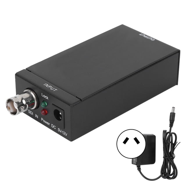 AY30 Convertidor SDI a HDMI Entrada de alimentación de señal HD Salida AC100‑240V Enchufe 5V/1AAU