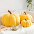 thumbnail image 4 of Almohada de calabaza simulada, cojín para sofá, juguete de peluche de Halloween, 4 of 12