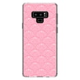 thumbnail image 1 of DistinctInk Clear Shockproof Hybrid Case for Samsung Galaxy Note 9 - TPU Bumper, Acrylic Back, Tempered Glass Screen Protector - Pink & White Rose Pattern, 1 of 5