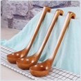 thumbnail image 6 of PONDER Wooden Long Handle High Heat Resistanct Cooking Spoon Mixing Ladle Handmade Utensil with Hook for Kitchen Restaurant Hot Pot, 6 of 6