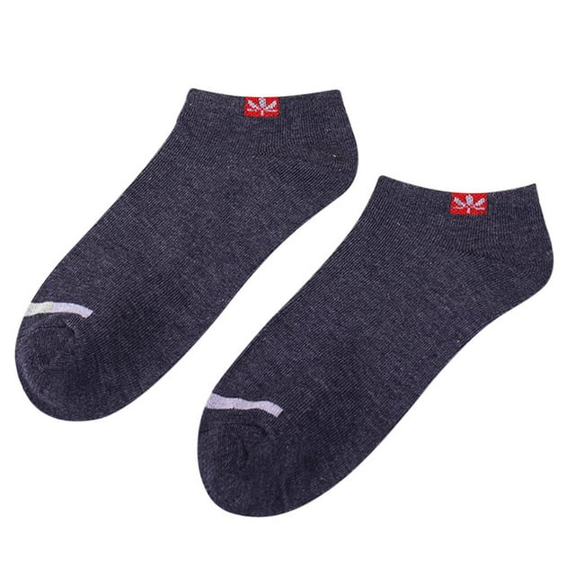 AWZXDE Men's Daily Casual Thin Elastic Short Solid Color Silk Boat Socks Short Socks For Men