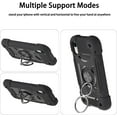 thumbnail image 6 of Compatible with iPhone XR Case 6.1 Inch with Ring Stand, Heavy-Duty Military Grade Shockproof Phone Cover with Magnetic Car Mount for iPhone XR 6.1. (Black), 6 of 14