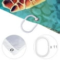 thumbnail image 4 of Sea Turtle Waterproof Printed Shower Curtain Set with Hooks for Bathroom Decoration - Bathroom Curtains Included, 4 of 5