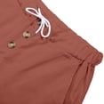 thumbnail image 6 of Bibifish Mens Pants Solid Color Casual Wide Leg Trousers Comfortable Relaxed Fit Elastic Waist Lightweight Breathable Daily Wear Sports Pants, 6 of 9