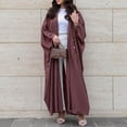 thumbnail image 5 of Modern Women's Fashion Turkish Style Long Sleeve Loose Fit Cardigan Robe Abaya for Casual Outings, 5 of 8