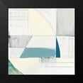thumbnail image 2 of Cartissi 20x20 Black Modern Framed Museum Art Print Titled - White Shapes I, 2 of 5