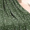 thumbnail image 3 of Math Equations Molecule Icons Green Pattern Blanket,Comfortable Soft Flannel Throw Blanket,All Season,Warm Lightweight Blankets for Sofa Bed Couch Living Room Chair,50"x60", 3 of 4