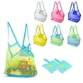 thumbnail image 2 of Bolsa de malla portátil para niños y mujeres, bolsas de almacenamiento de juguetes para niños, natación, Playa Grande, bolsa ecológica, bolsa de maquillaje cosmético, 2 of 5