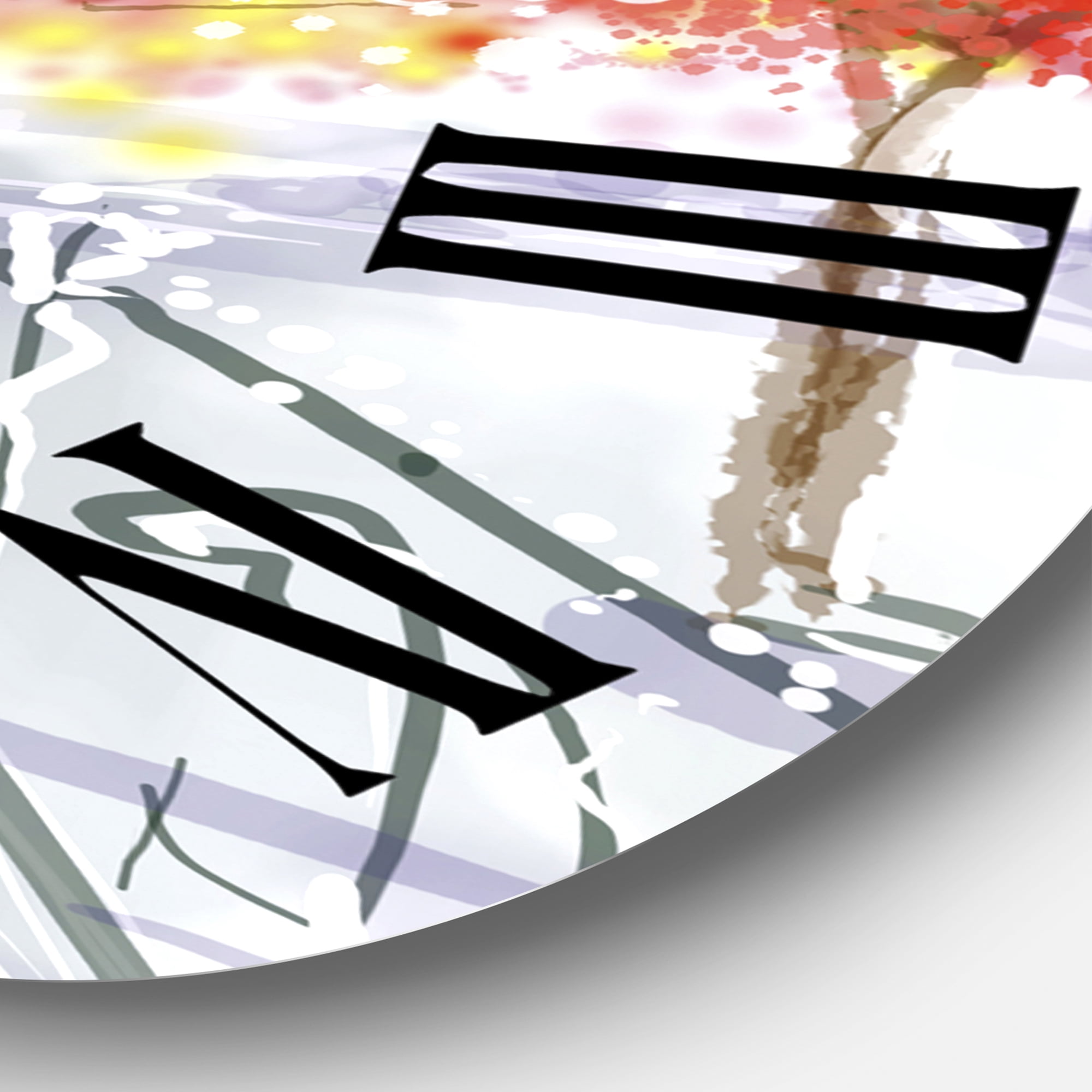 Designart 1 in Quartz Traditional Wall Clock