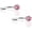 Pink Tourmaline 3mm 18 gauge, variant on Pink Tourmaline 20 GA Sterling Silver Small Half Huggie Cuff Hoop Piercing Earrings for Women Cartilage Hypoallergenic Piercing Stud (Pink Tourmaline 3mm/ 20 gauge)