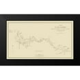 thumbnail image 2 of Bertrand 14x10 Black Modern Framed Museum Art Print Titled - Columbia River, Oregon, Washington - Bertrand 1844, 2 of 5