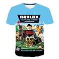 thumbnail image 1 of ROBLOX-Camiseta de manga corta para niños, ropa de verano de algodón para niños, camiseta informal de dibujos animados, sudadera para niños y niñas, 1 of 4