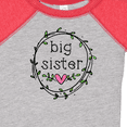 thumbnail image 4 of Inktastic Big Sister Leaves, Circle, Heart Girls Baby Bodysuit, 4 of 5