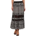 thumbnail image 2 of Women's Pieced Print Maxi Skirt X-Small, 2 of 3