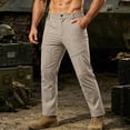 thumbnail image 2 of Tactical Cargo Pants For Men Multi-Pocket Ripstop Hiking Outdoors Work Pants Khaki XL, 2 of 8