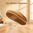 thumbnail image 5 of Kids Slippers Boys Girls Fuzzy House Shoes Slip On Indoor Outdoor Comfortable for Little/Big Kid, 5 of 5