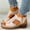 Beige, variant on AOOCHASLIY Women Sandal Clothes Flat Bottom Beef Tendon Bottom Sandals Fish Mouth Side Zipper Retro All-match Women's Shoes