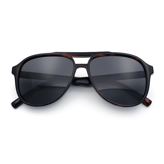 Polarized Luxury Gentlemanly Iconic Plastic Racer Euro Style Sunglasses [Tortoise - Black]