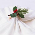 thumbnail image 5 of Christmas Napkin Ring Set Christmas Napkin Ring Christmas Holiday Dinner Table Decoration C, 5 of 5