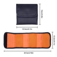 thumbnail image 2 of 1 Pc Portable 3 Pockets Lens Filter Bag Camera Pouch For 82mm ND UV CPL Holder Wallet Case Orange, 2 of 5