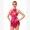Pink, variant on IBTOM CASTLE Women Star Sequins Fringe Tassel Cami Leotard One Piece Bodysuit Latin Jazz Dance Acrobat Rave Costume XS Blue