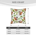 thumbnail image 4 of Xecao Mosaic Forest Squirrel Print Soft Velvet Decorative Throw Pillow Covers, Square Cushion Cases for Bed, Sofa, Living Room, Car, and Indoor Outdoor Use-20"x20", 4 of 8