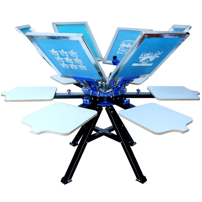 Techtongda 6 Color Silk Screen Printing Press Manual Screen Printing