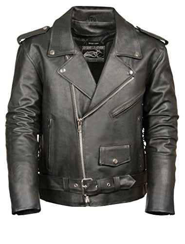 Black, XXX-Large Milwaukee Mens Vented Updated Motorcycle Jacket 