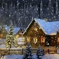 thumbnail image 5 of Pratyus Snowy Night Cabin Trees Quick-Drying Shower Curtain Set with Hooks for Bathroom Home Bathtubs Decoration 69x72, 5 of 7