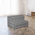 thumbnail image 4 of Hearts Foldable Mattress, Geometric Polygonal Design, 74.8" x 35.4", Grey White, by Ambesonne, 4 of 6