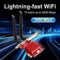 thumbnail image 4 of Tarjeta WiFi 6E PCIe BZIZU Intel AX210 5400 Mbps Bluetooth 5.3, 4 of 5