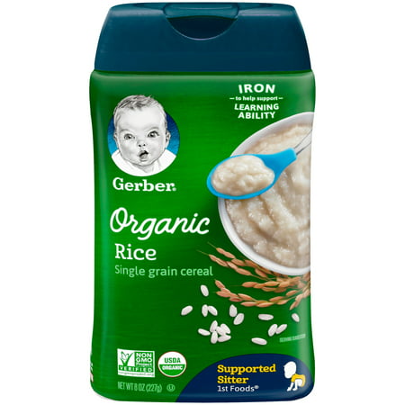 Gerber Organic Rice Cereal (Pack of 6)